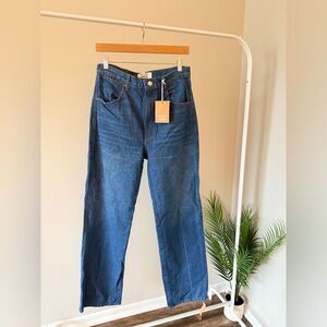 Reformation 42” length high rise jeans size 25
